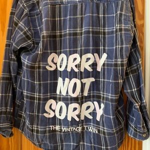 The vintage twin flannel button down